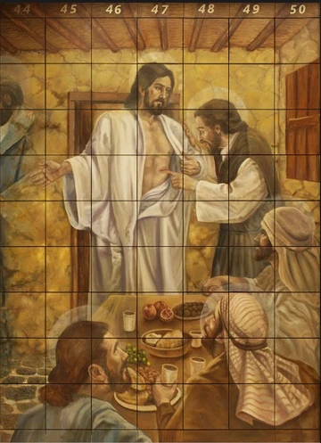 Tomás toca el costado de Jesús